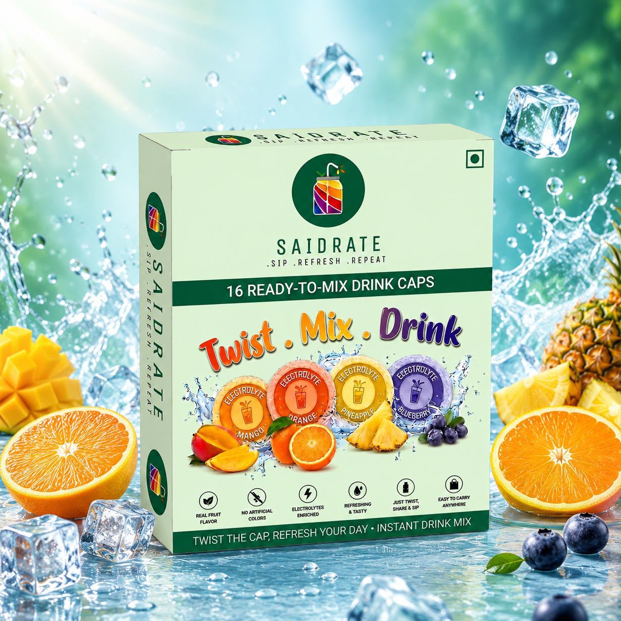 Mango | Orange | Pineapple | Blueberry Electrolyte combo